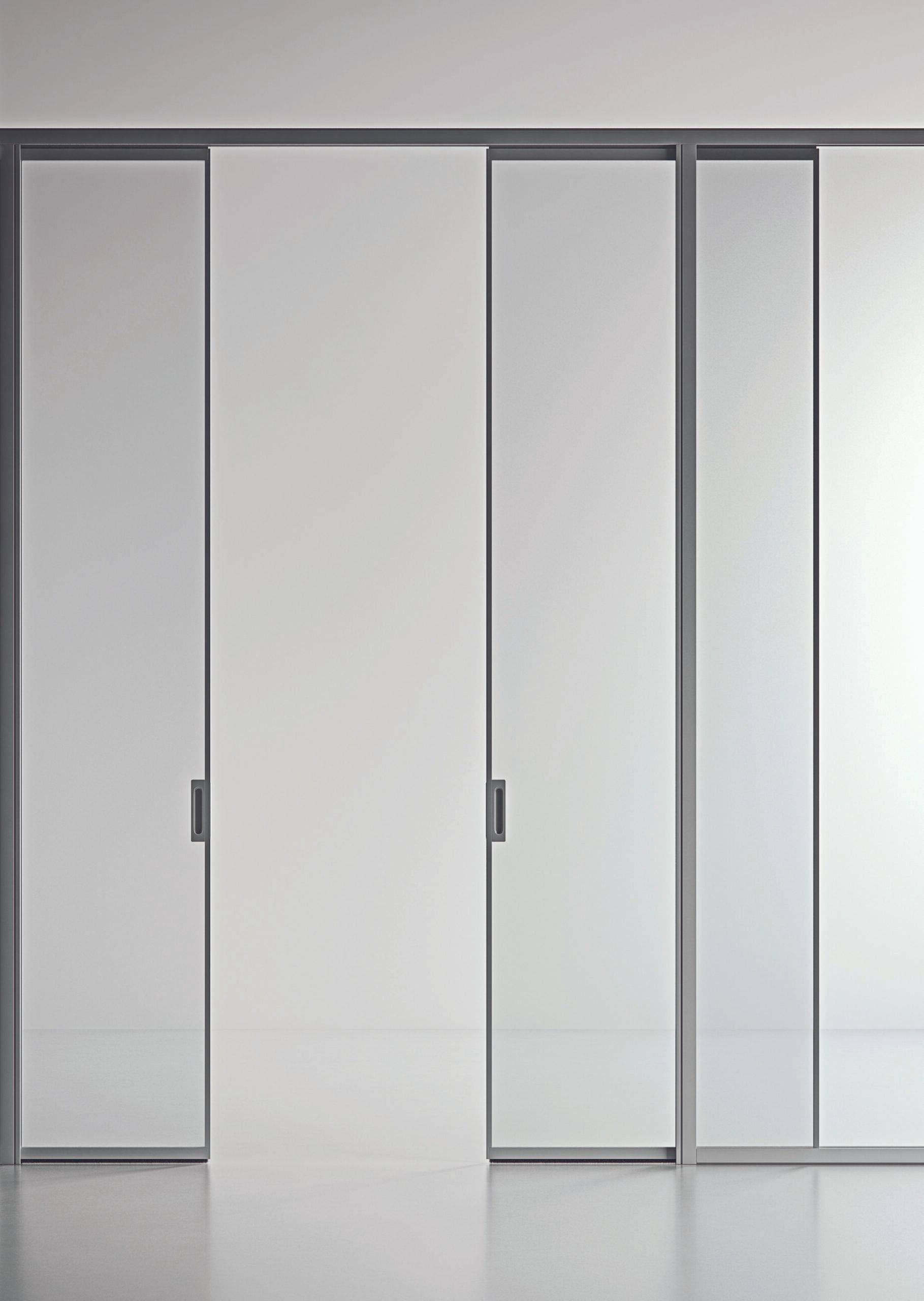 Pareti ufficio doppia lastra vetro