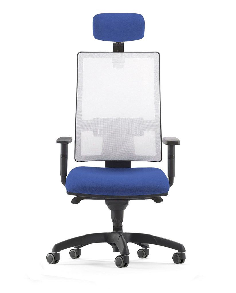 Poltrona per ufficio in rete con regolazioni