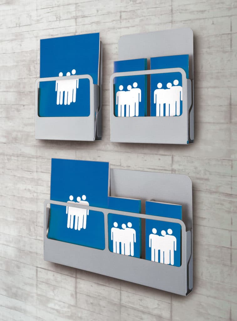 Porta depliant a muro Novara