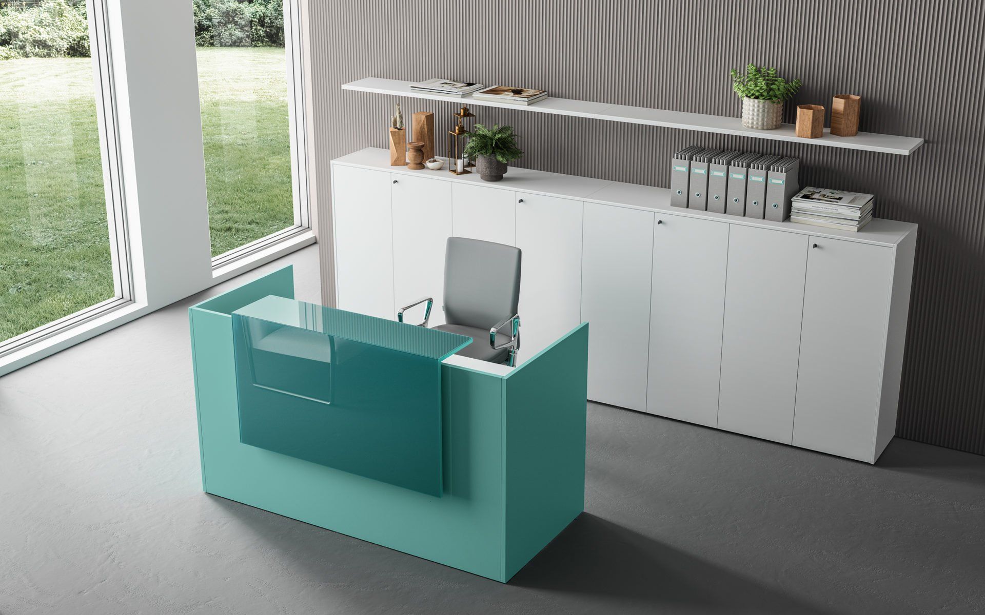 Reception colorate per ufficio