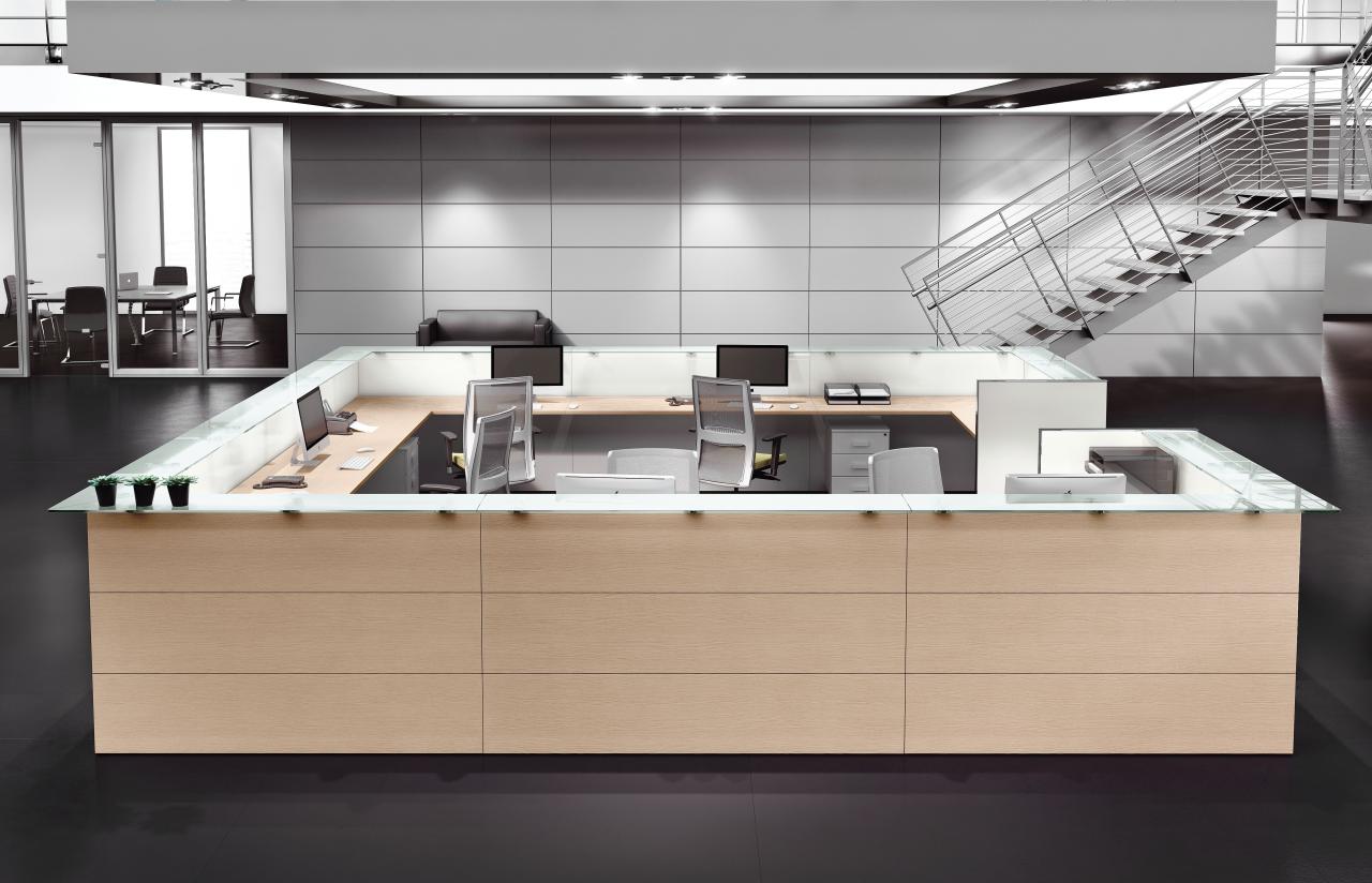 Reception penisola arredamento da ufficio
