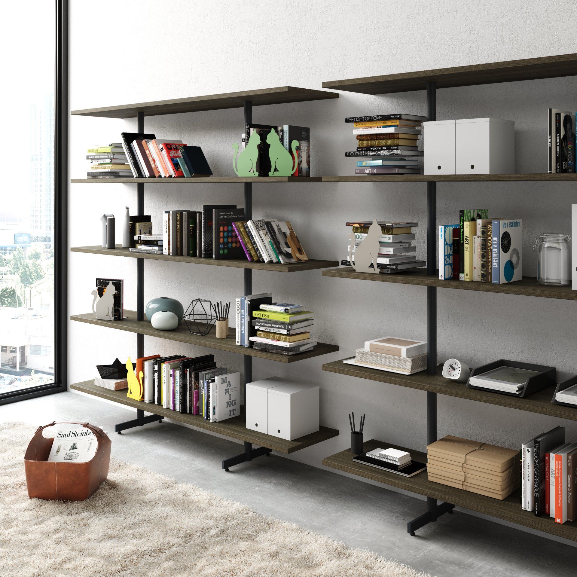 Scaffale di design per ufficio Kaffeina