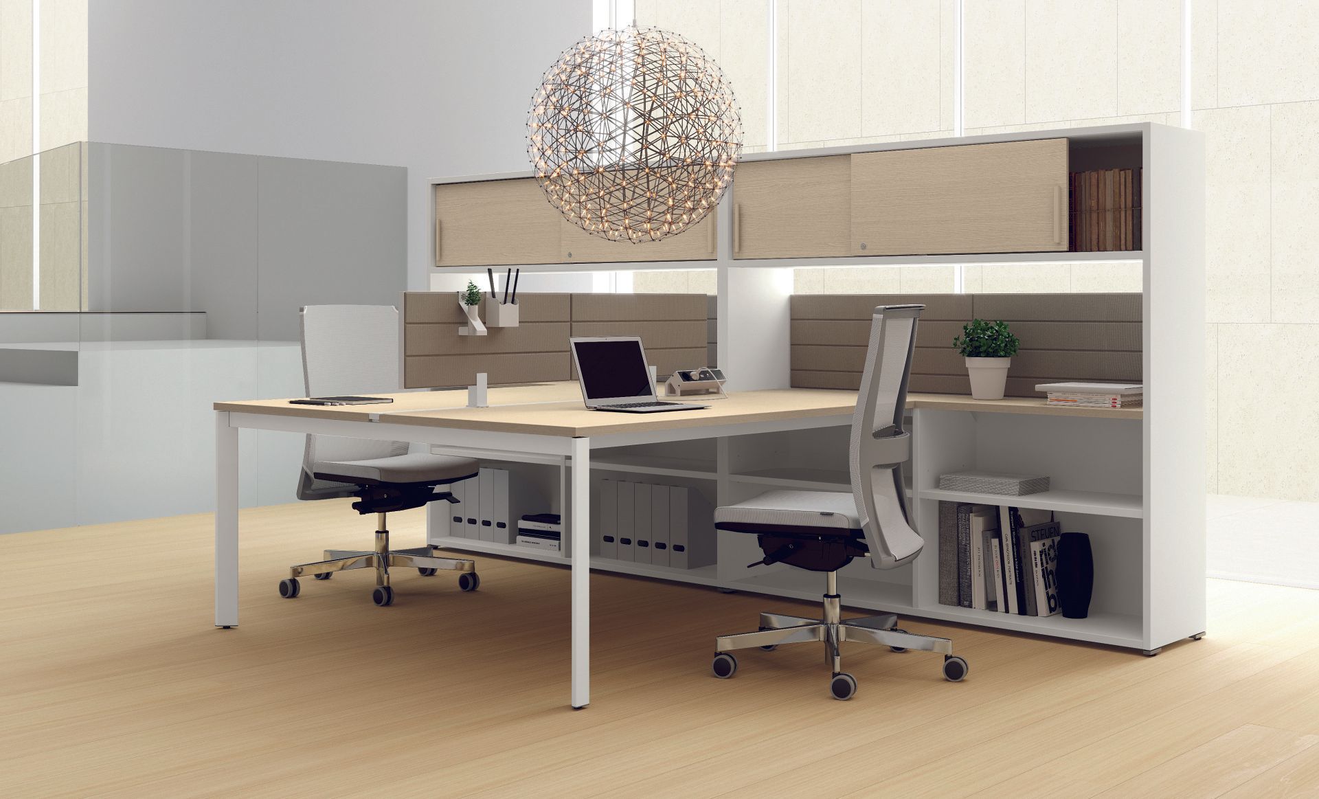 Scrivania con mobile comby Las