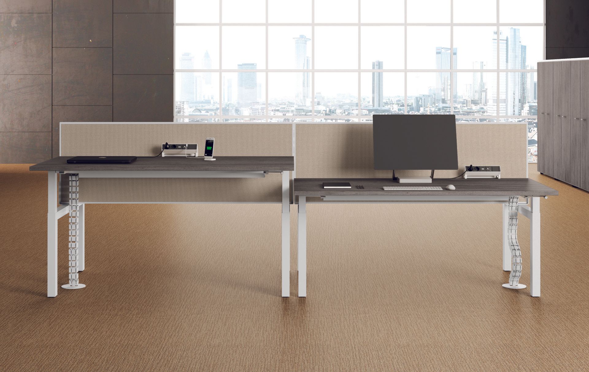 Scrivania regolabile in altezza Mortara