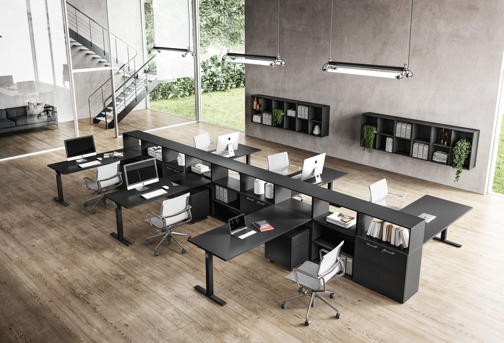 Scrivania per ufficio Nera