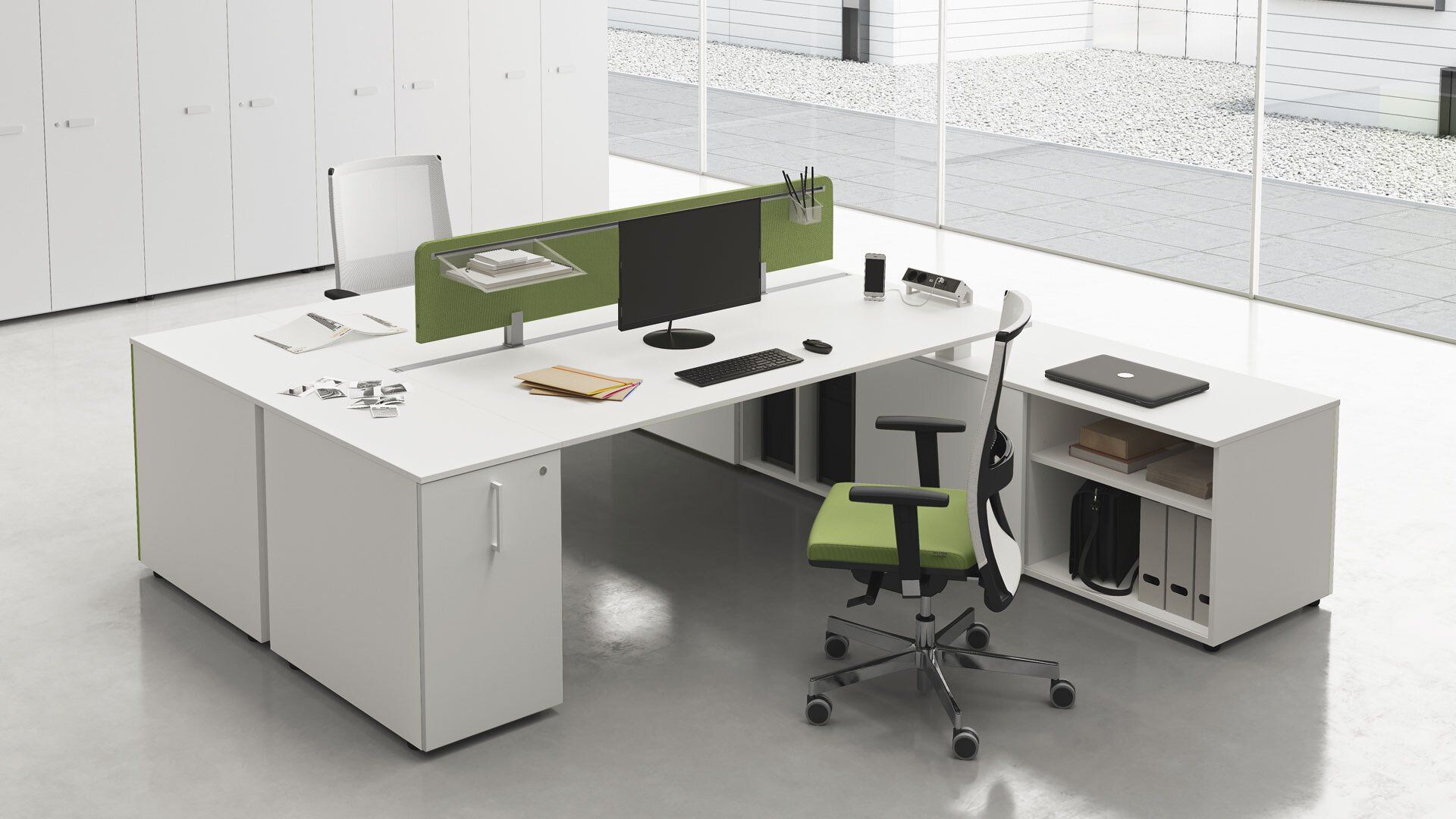 Scrivanie aggregabili da ufficio Borgomanero