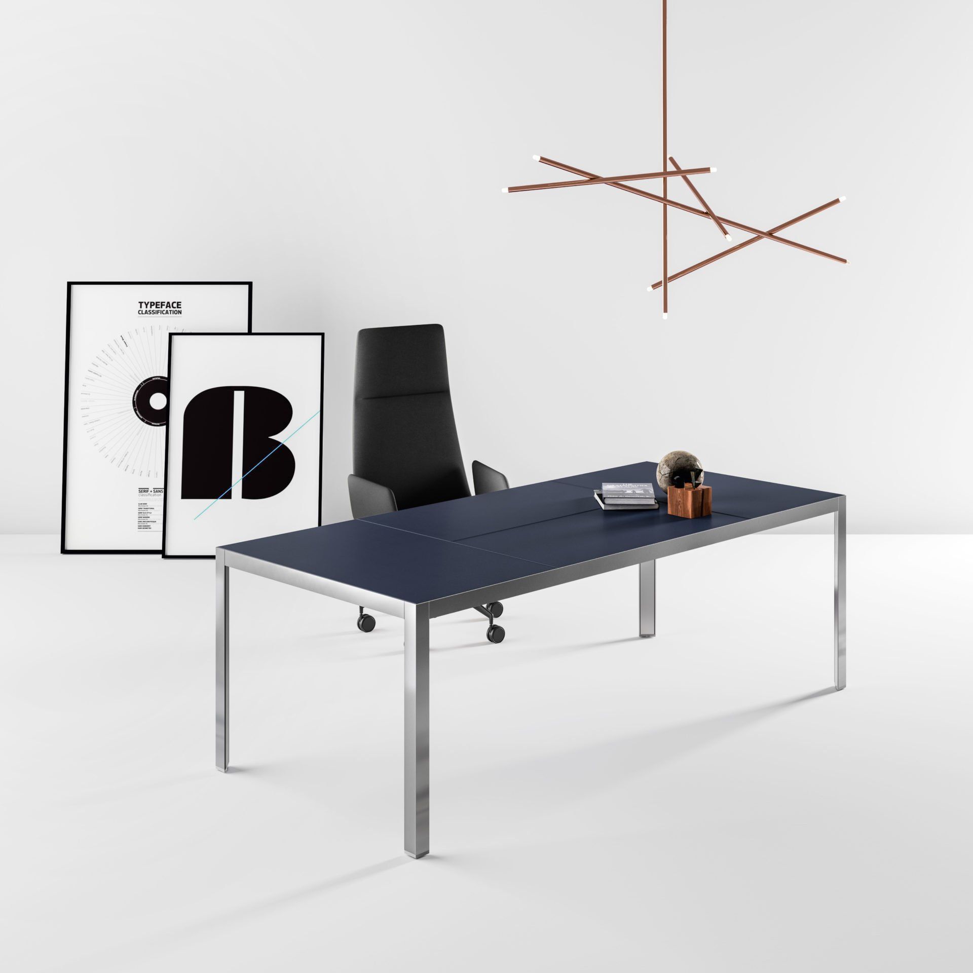 Scrivanie direzionali Novara in Pelle