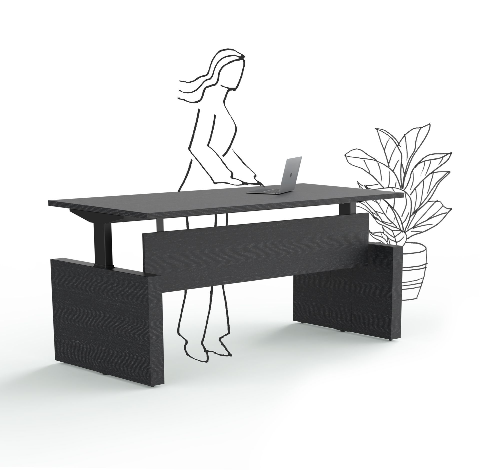 Scrivanie elevabili in altezza Arona