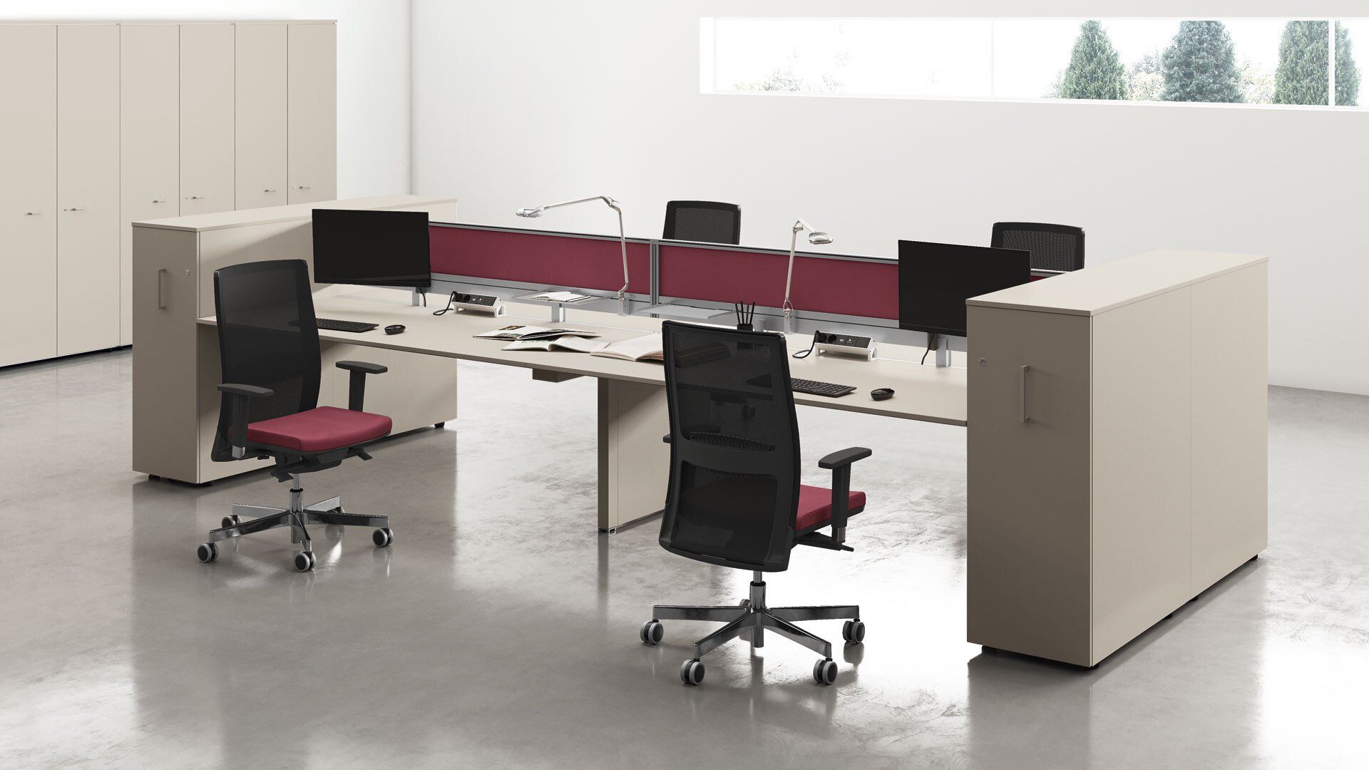 Scrivanie modulabili per ufficio