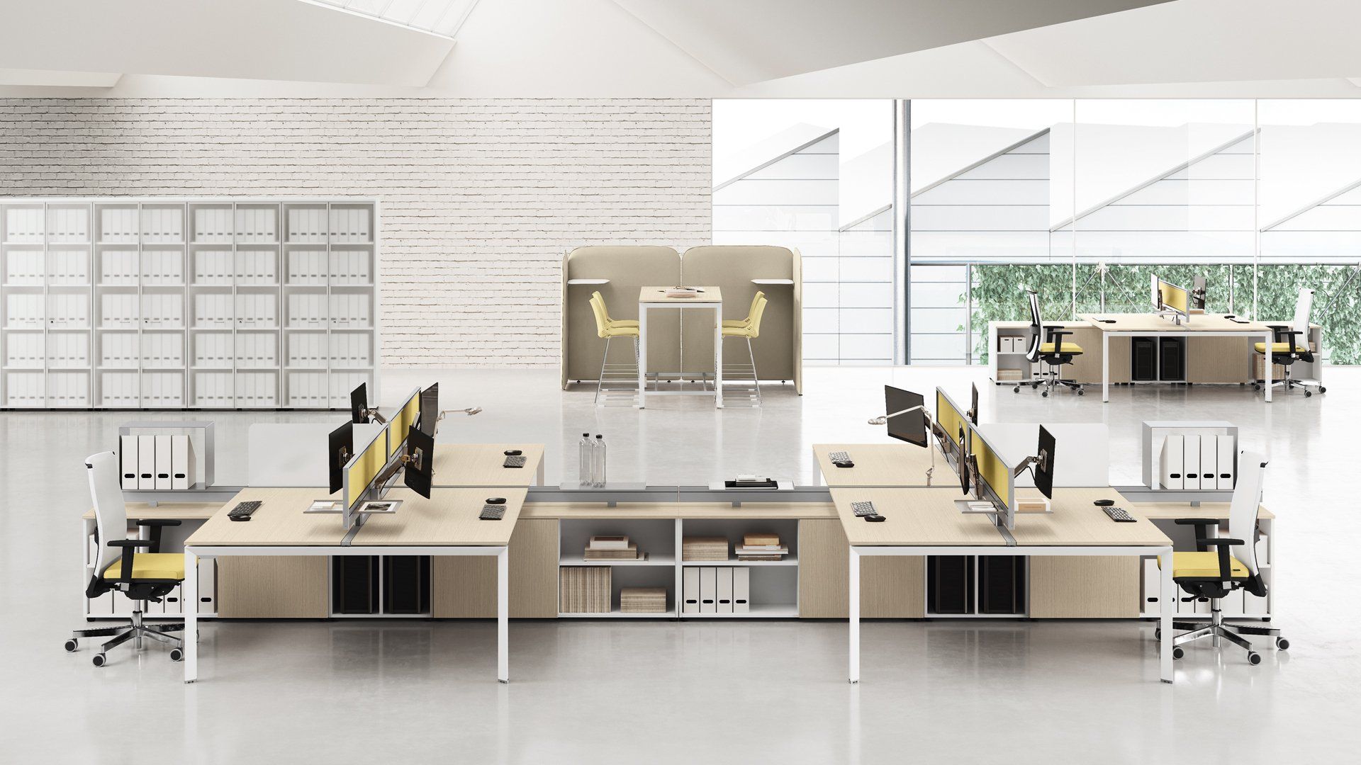 Scrivanie operative 5 element Las