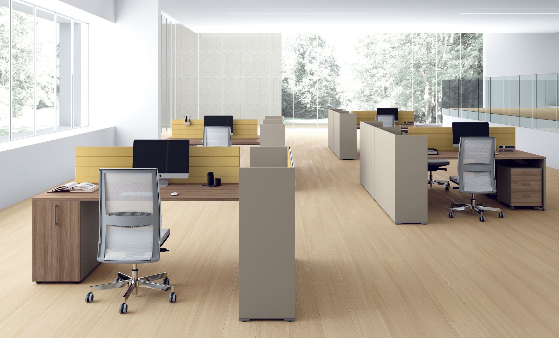 Scrivania con mobile comby Las Oxi