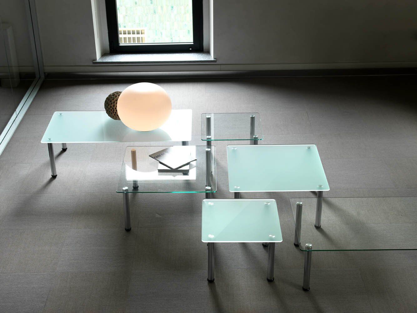 Tavoli bassi cristallo