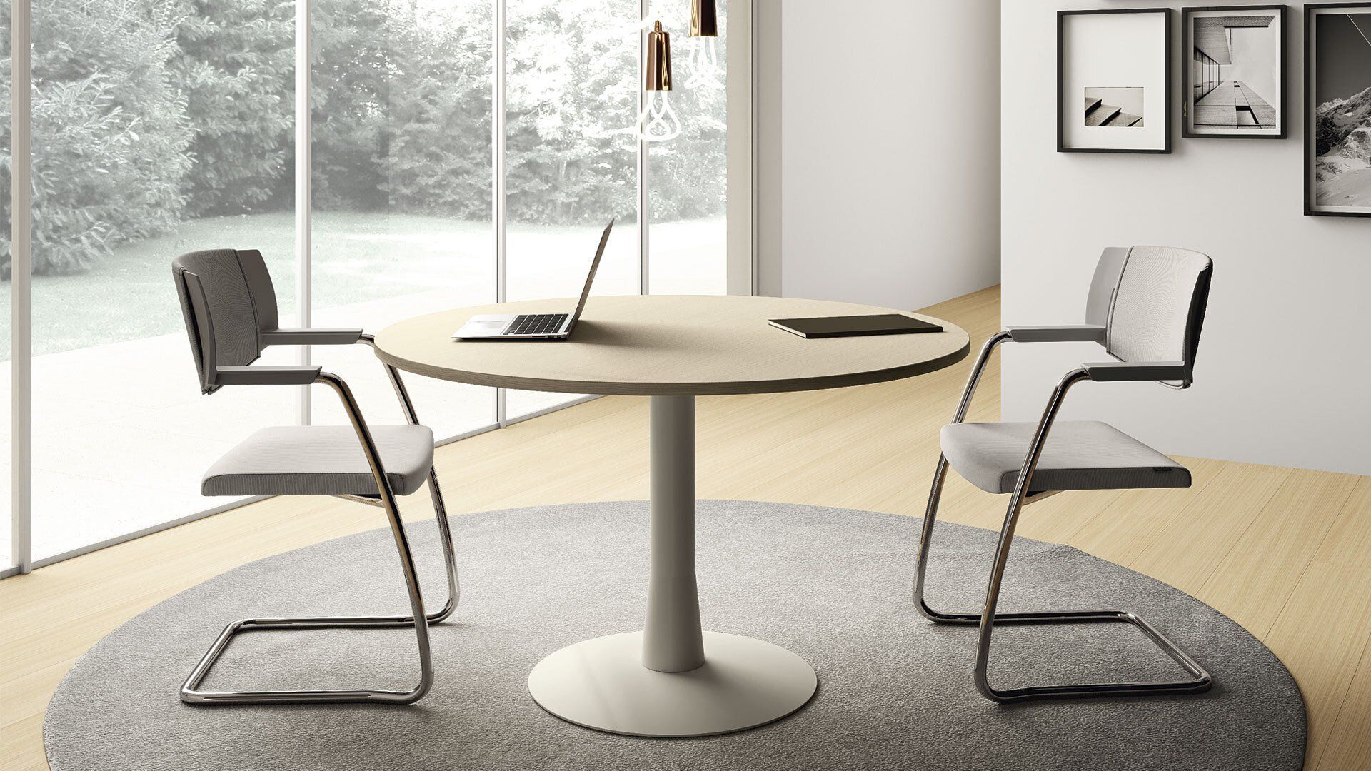 Tavoli ufficio rotondi OXI Las