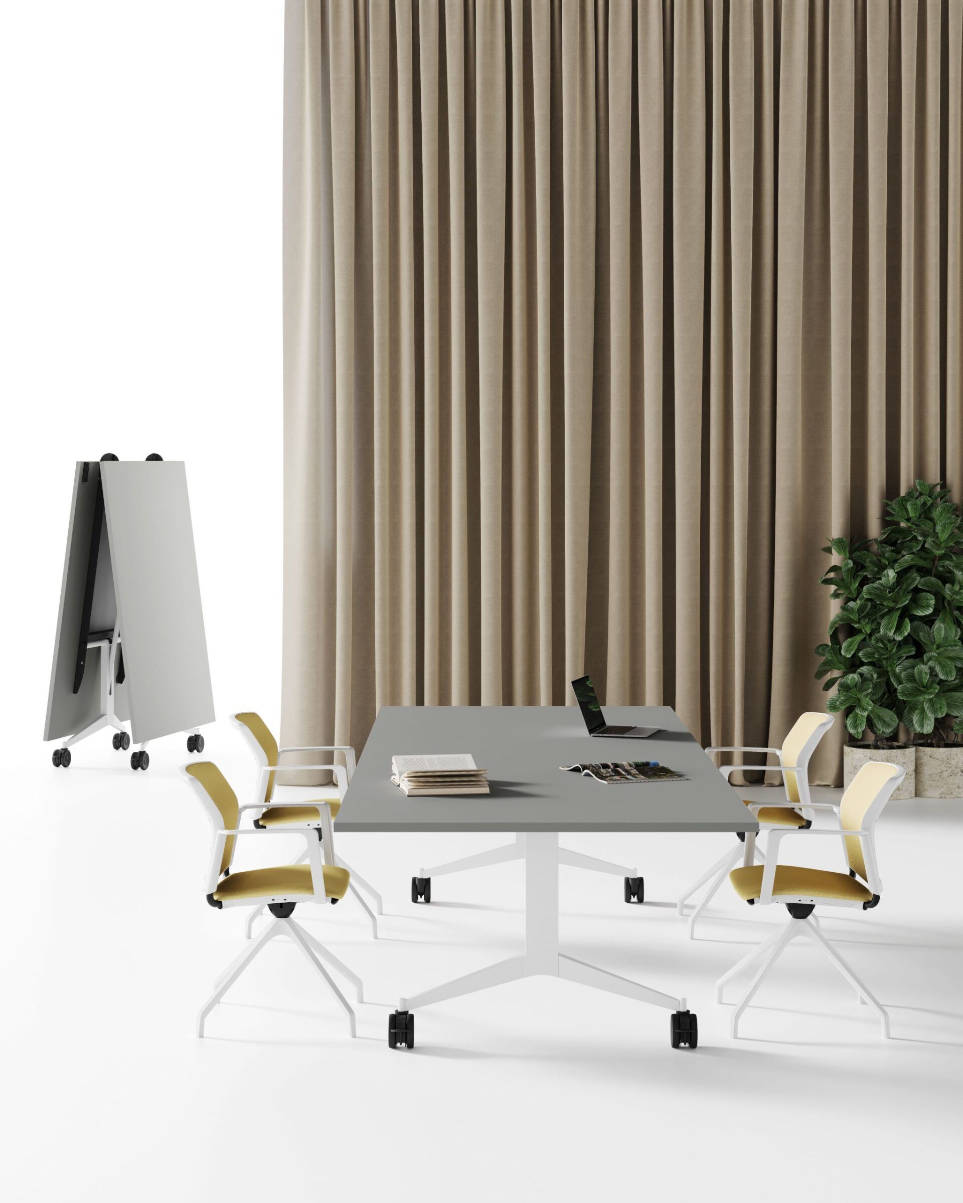 Tavolo riunione su ruote Alfa Novara