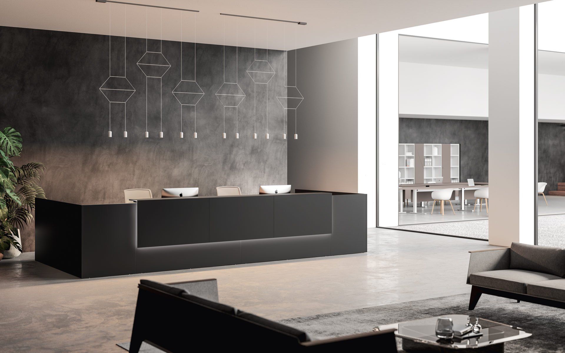 about office collezioni funny reception nero led