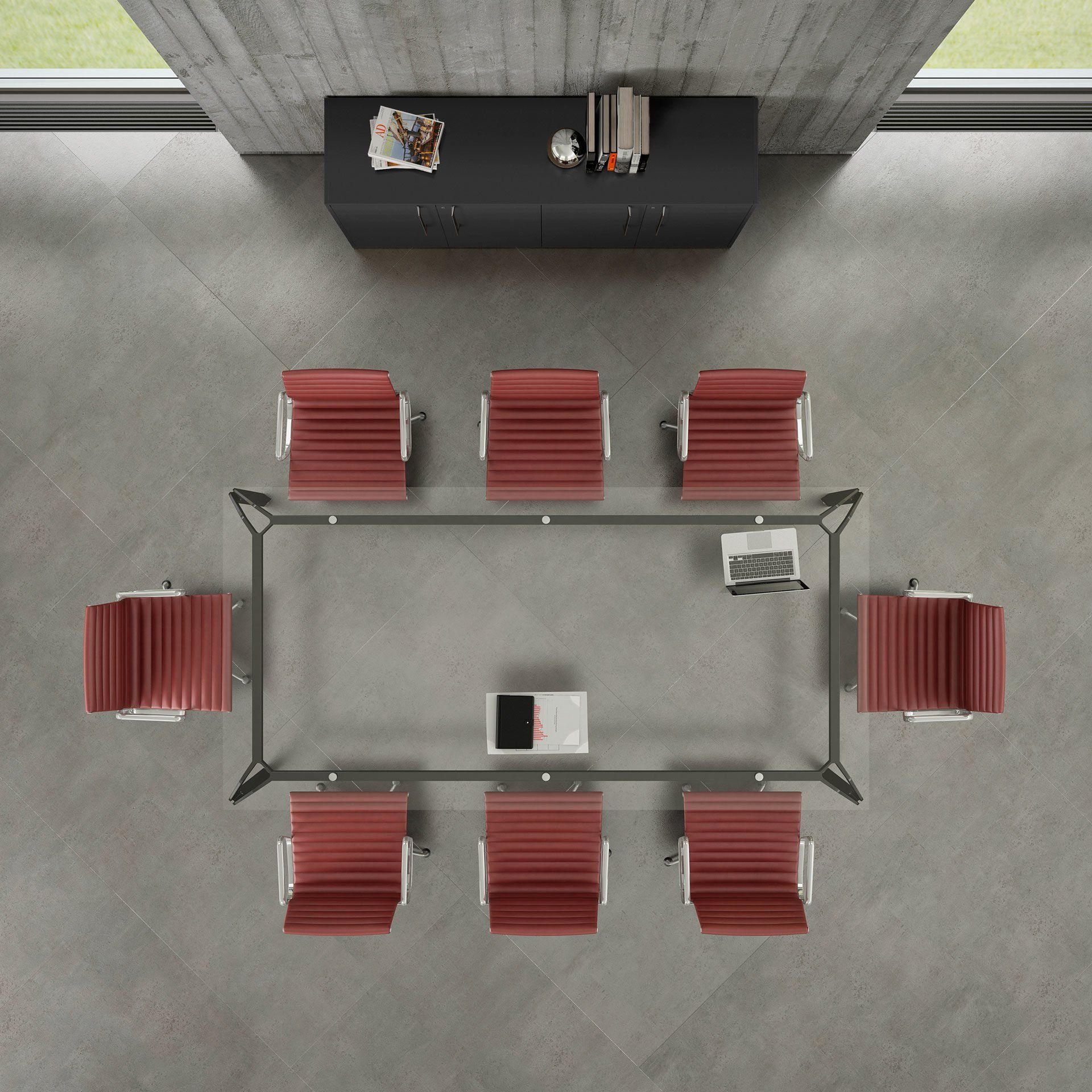 about office collezioni yoga riunione vetro trasparente alfa Novara