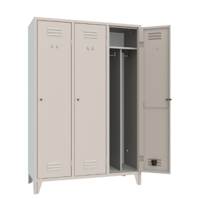 armadietto spogliatoio 3 posti sporco-pulito