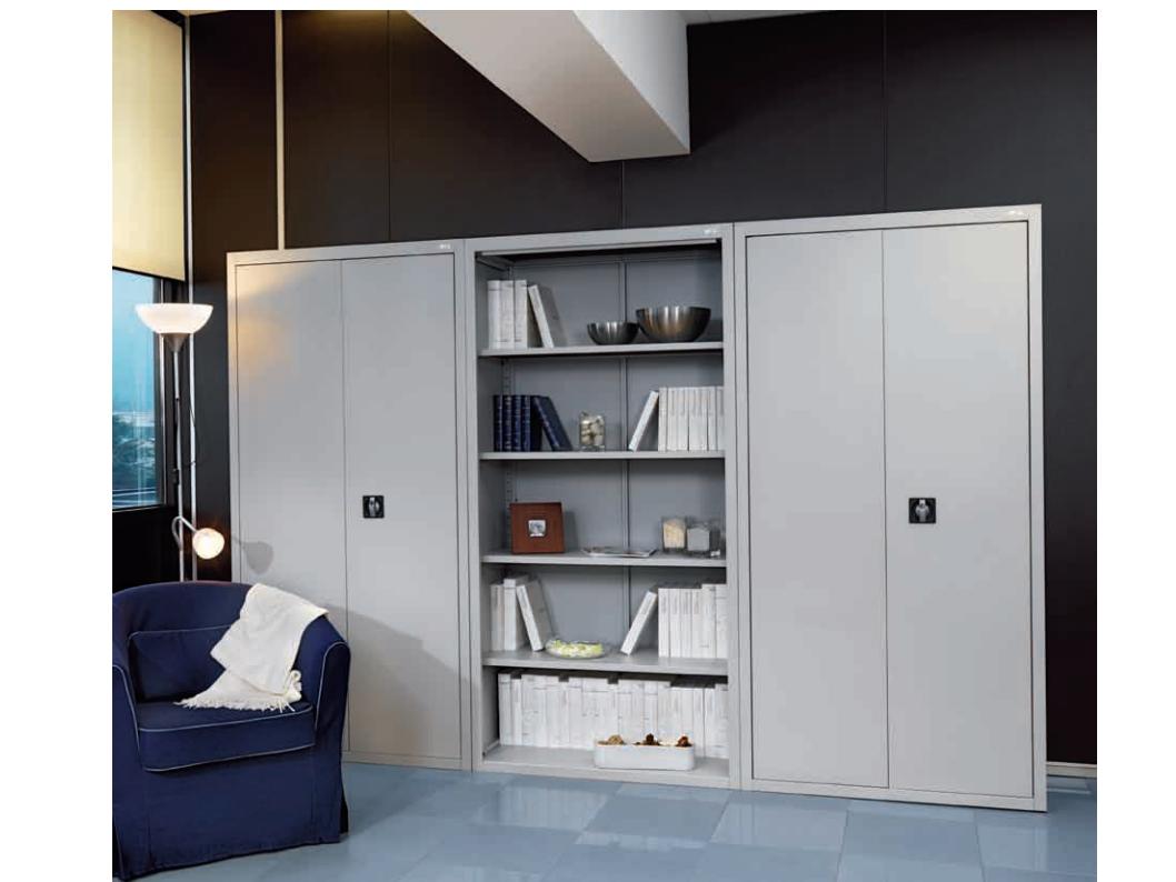 armadio metallico ufficio con ante battenti