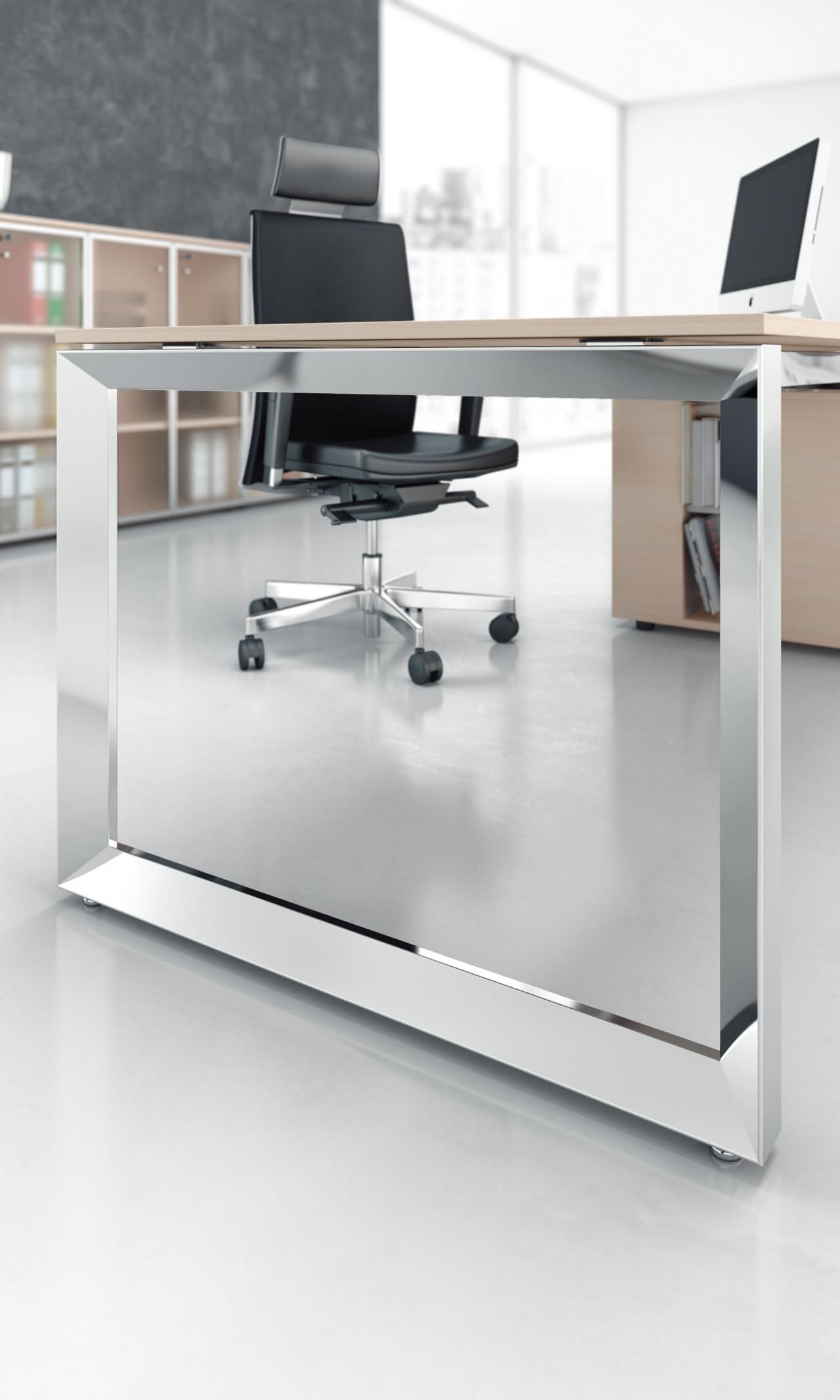 gamba ad anello cromata