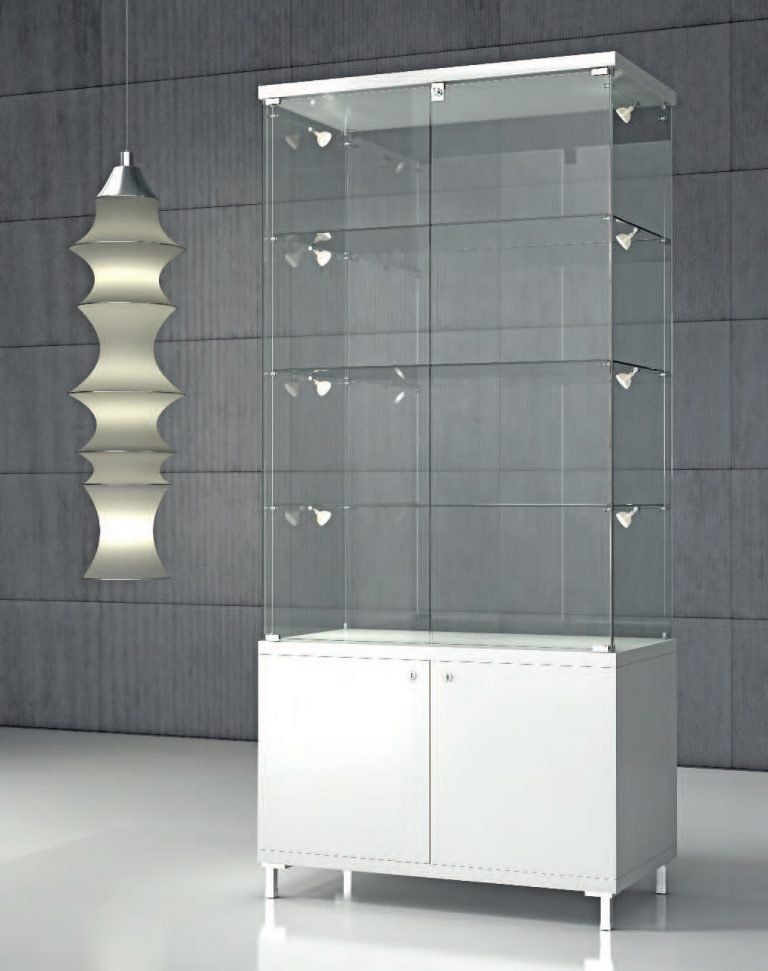 mobile vetrina con led per esposizione