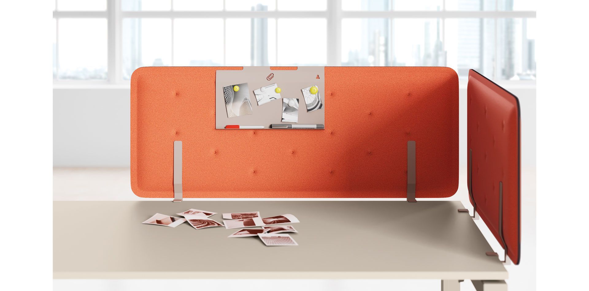 pannello divisorio fonoassorbente per scrivania ufficio