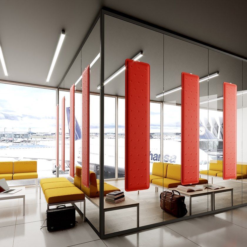 Pannelli fonoassorbenti per pareti vetrate