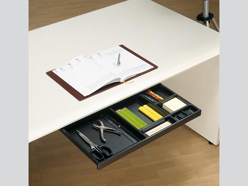 porta cancelleria estraibile per scrivanie
