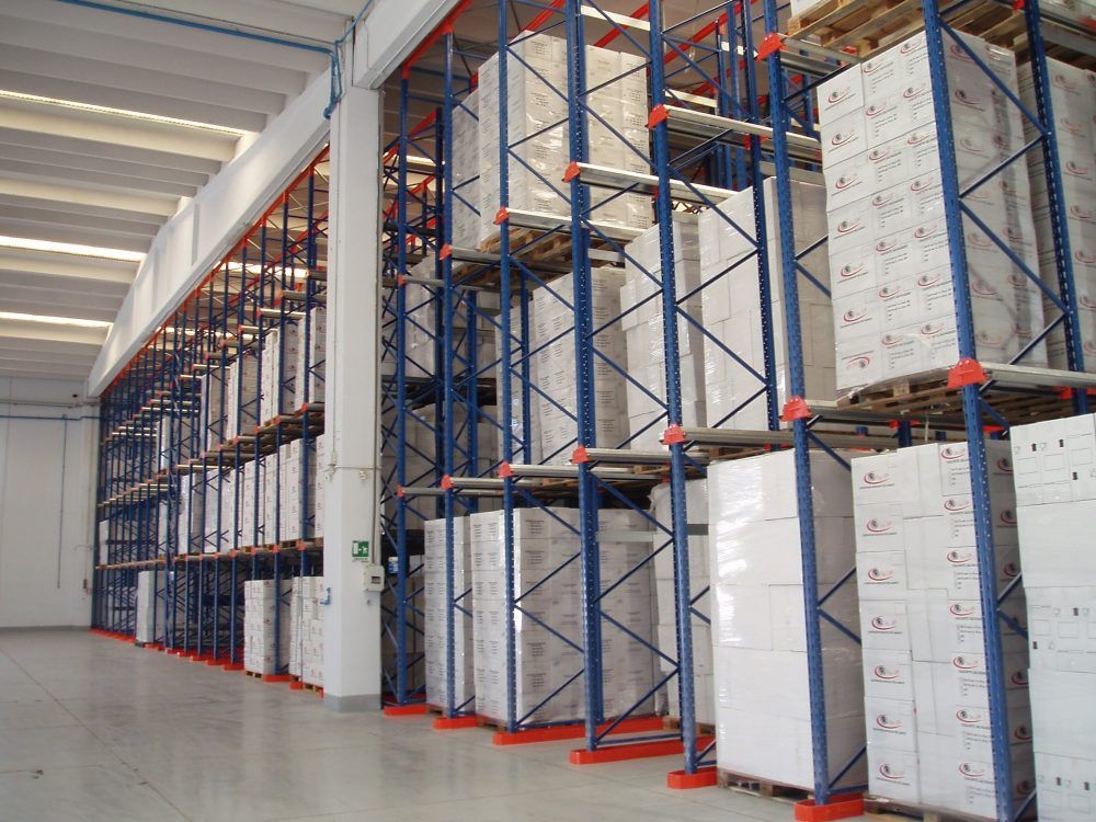 scaffali portapallets per magazzino