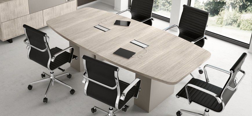 tavolo riunioni ovale Go Alfa Colombini