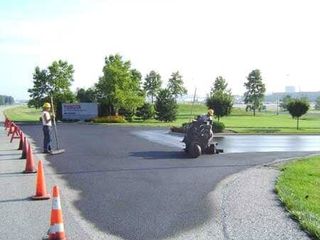 pavement sealing — New asphalt road in Evansville, IN