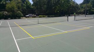 Dubois County — Tennis court pavement in Evansville, IN