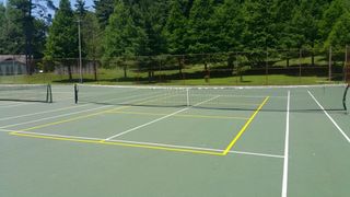 Knox County — Full view of tennis court in Evansville, IN