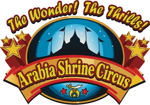 A poster for the Arabia shrine circus 2025 | Arabia Shrine Circus