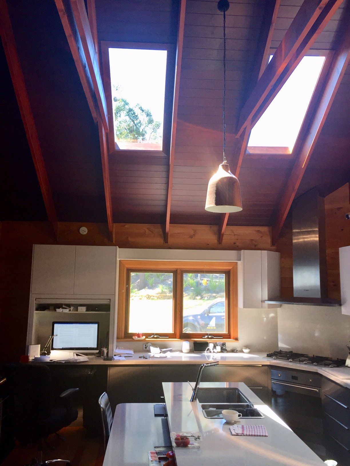 Bright kitchen with two skylights — AG Skylights in Central Coast, NSW