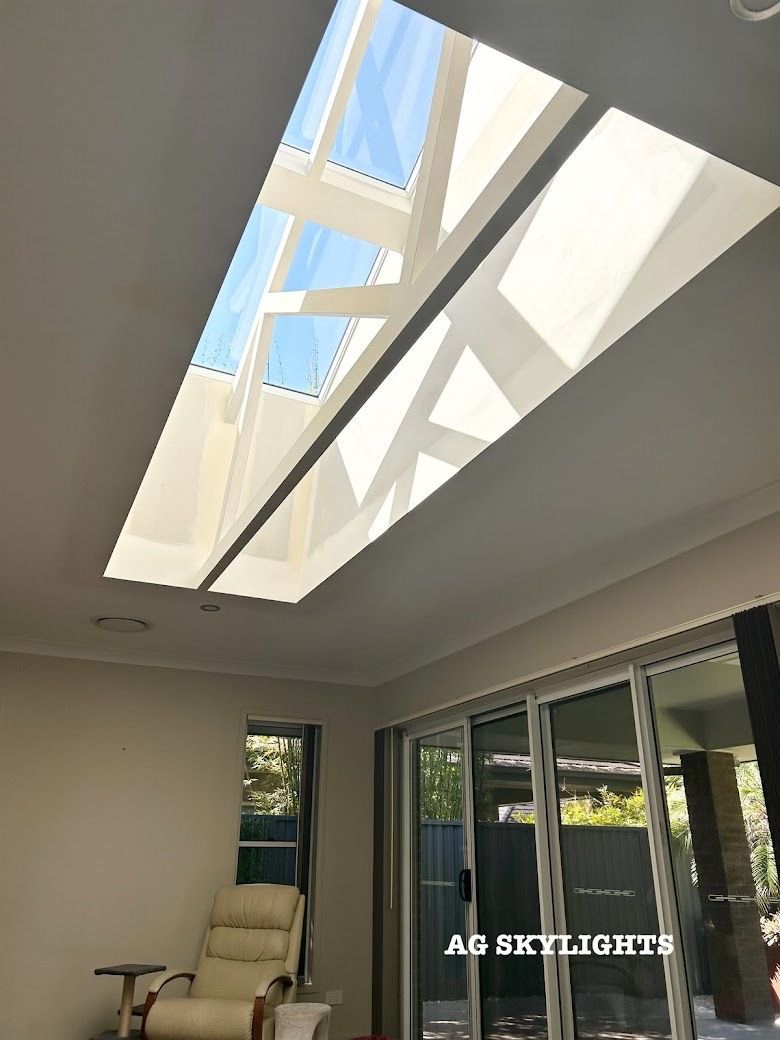 Large skylights in a living room — AG Skylights in Central Coast, NSW