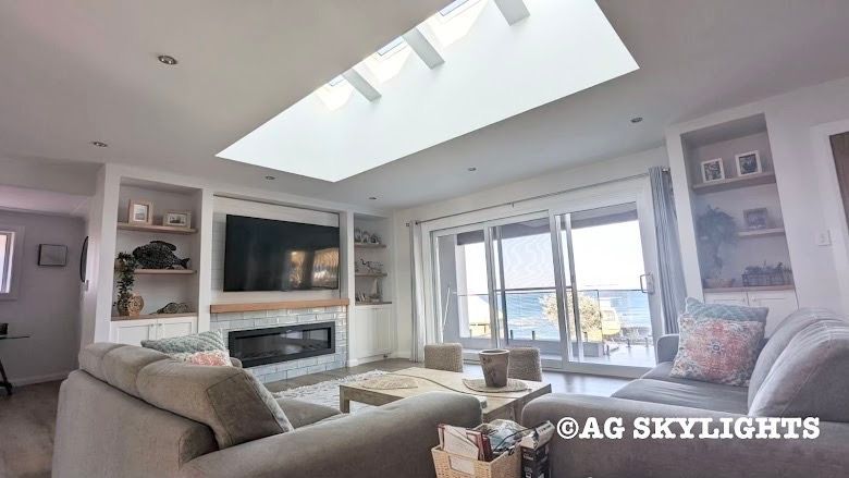 Large skylights in a living room — AG Skylights in Central Coast, NSW