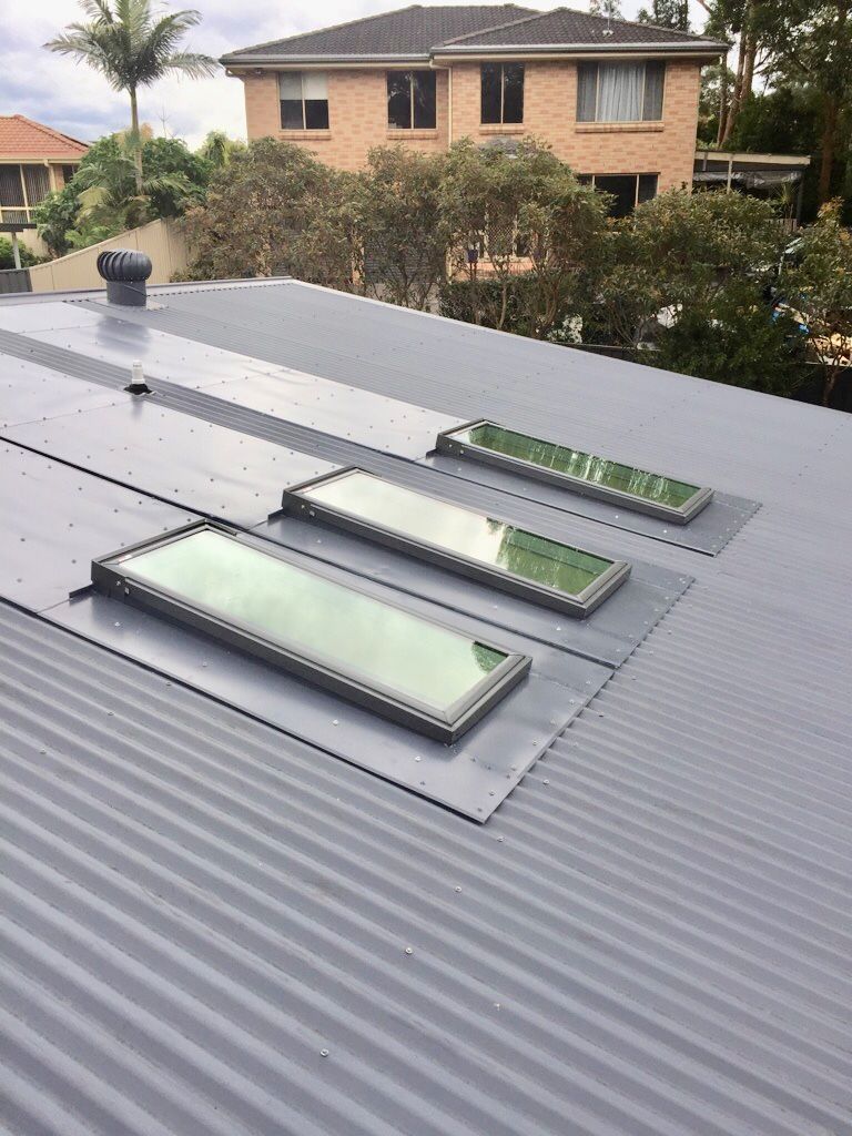 Grey roof with Skylight — AG Skylights in Central Coast, NSW