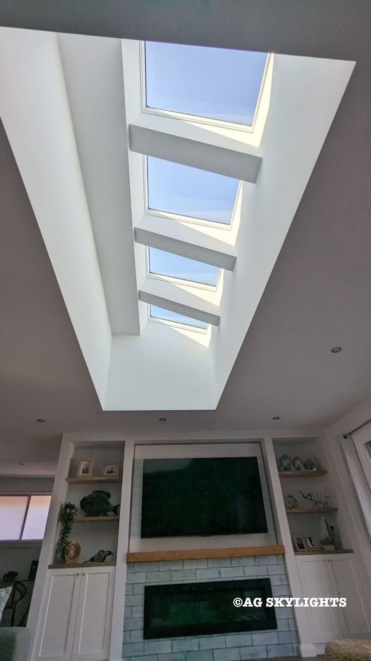 Large skylights in a living room — AG Skylights in Central Coast, NSW