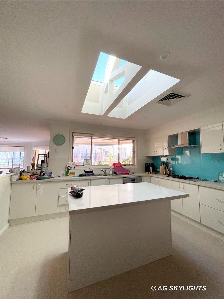 Large skylights in the kitchen — AG Skylights in Central Coast, NSW