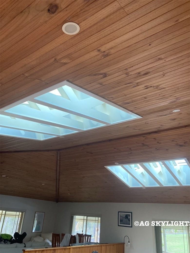 Large skylights on sloped ceiling — AG Skylights in Central Coast, NSW