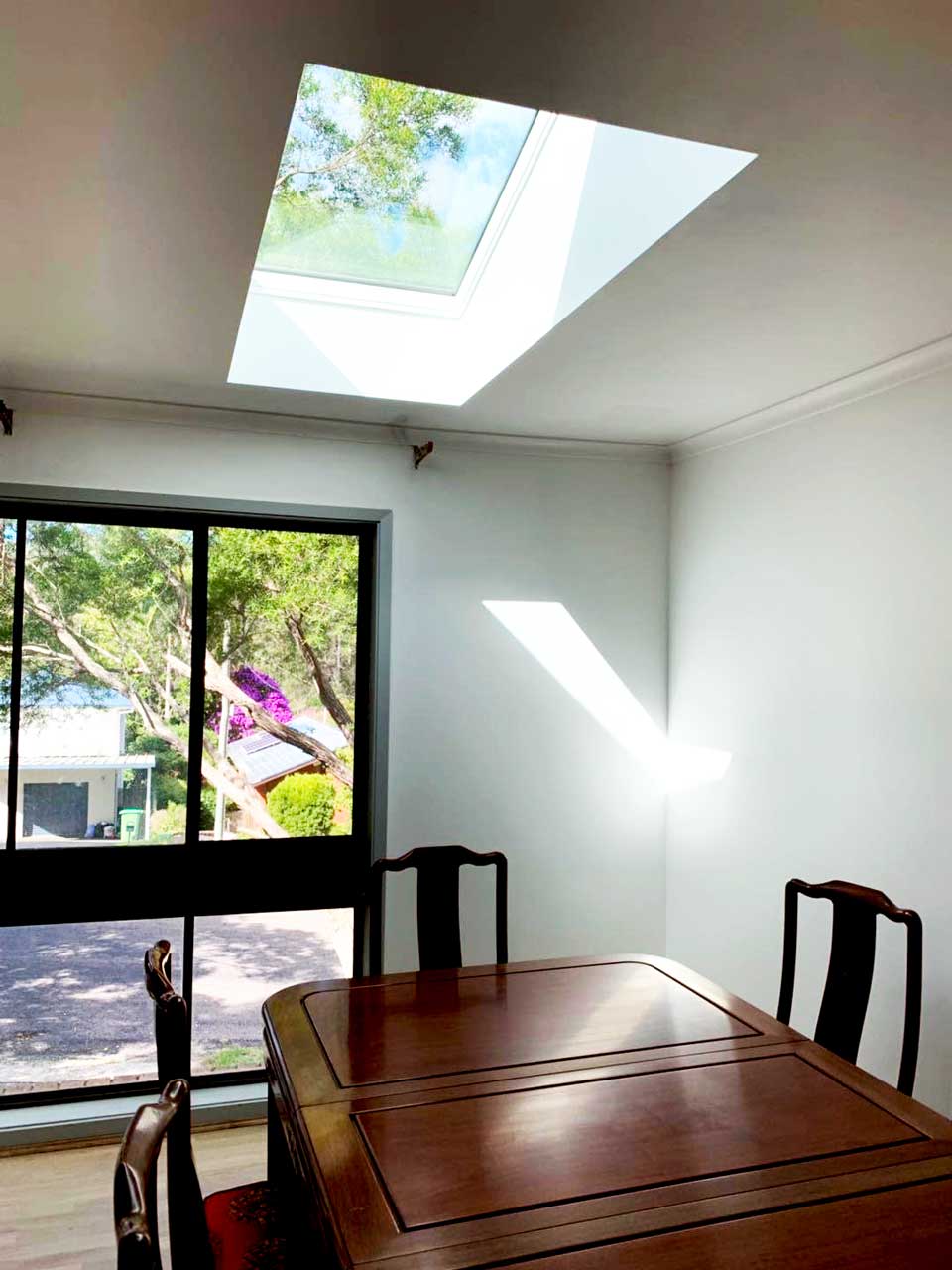 Skylight above dining table — AG Skylights in Central Coast, NSW