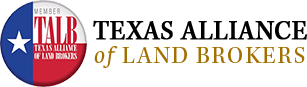 The logo for the texas alliance of land brokers