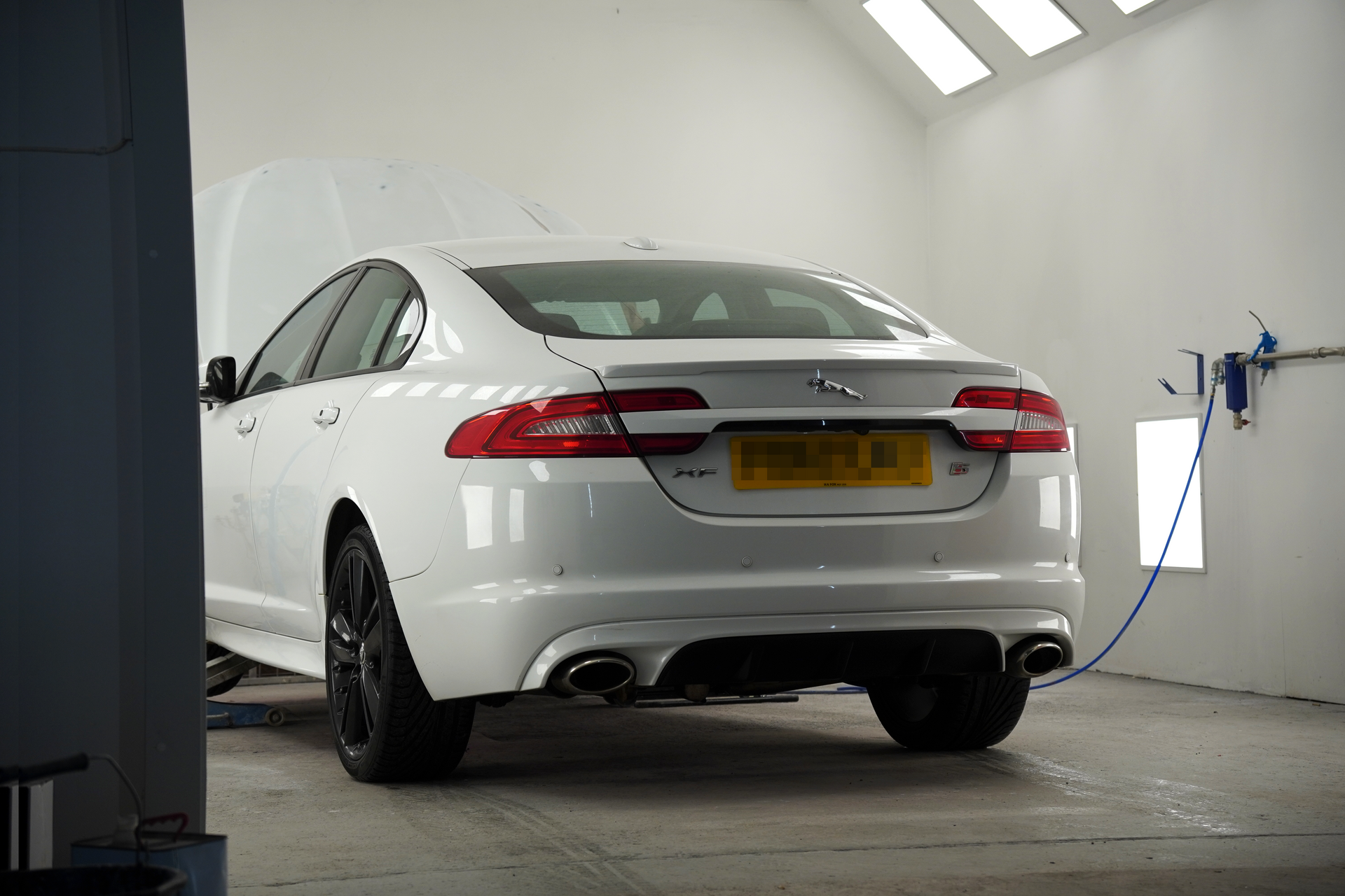 van garage spray booth light clean