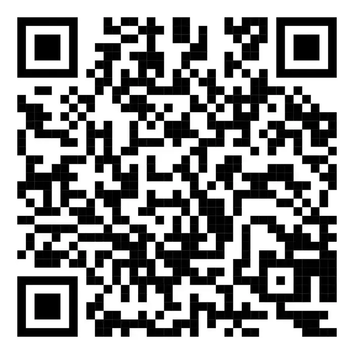 A black and white qr code on a white background.