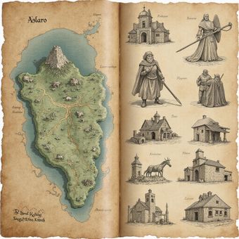 Book showing historical clothing. 