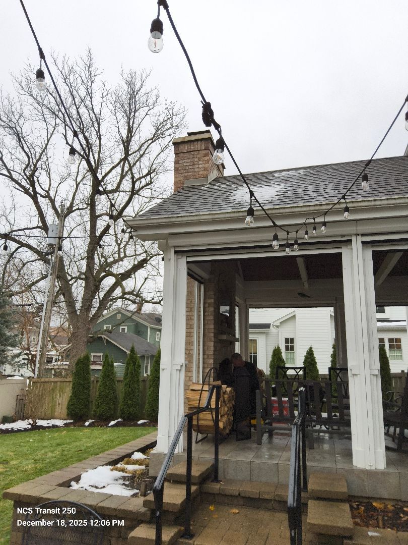 Even outside, your chimney system needs an inspection and sweep.