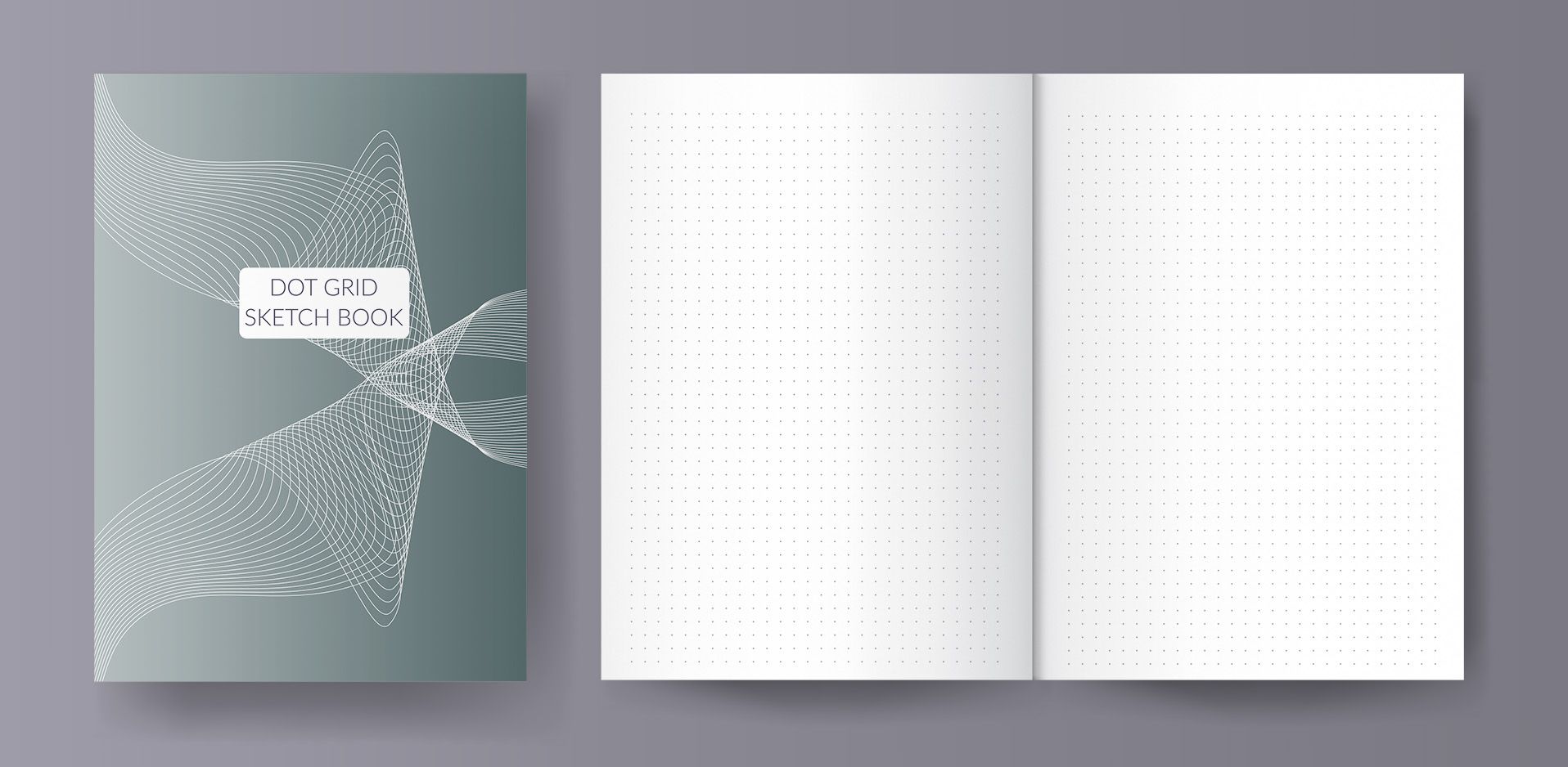 Sketch notebook, dot grit notebook, matrix doted notebook