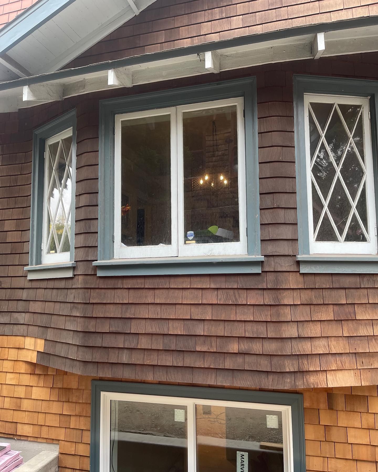 A house with a lot of windows on it