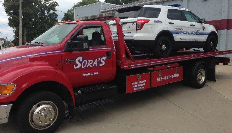 White Car - Milford, OH - Sora’s Towing, Inc.