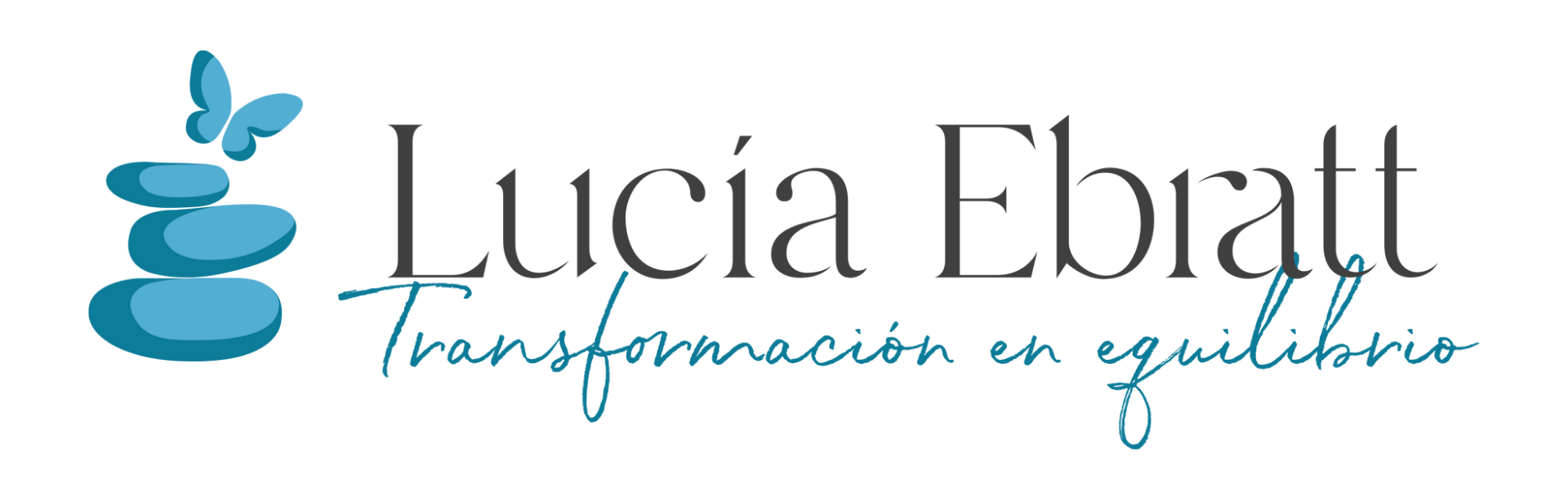 Un logotipo para Lucia Ebratt Transformación en equilibrio